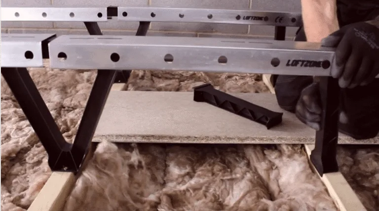 How LoftZone StoreFloor is raised above insulation